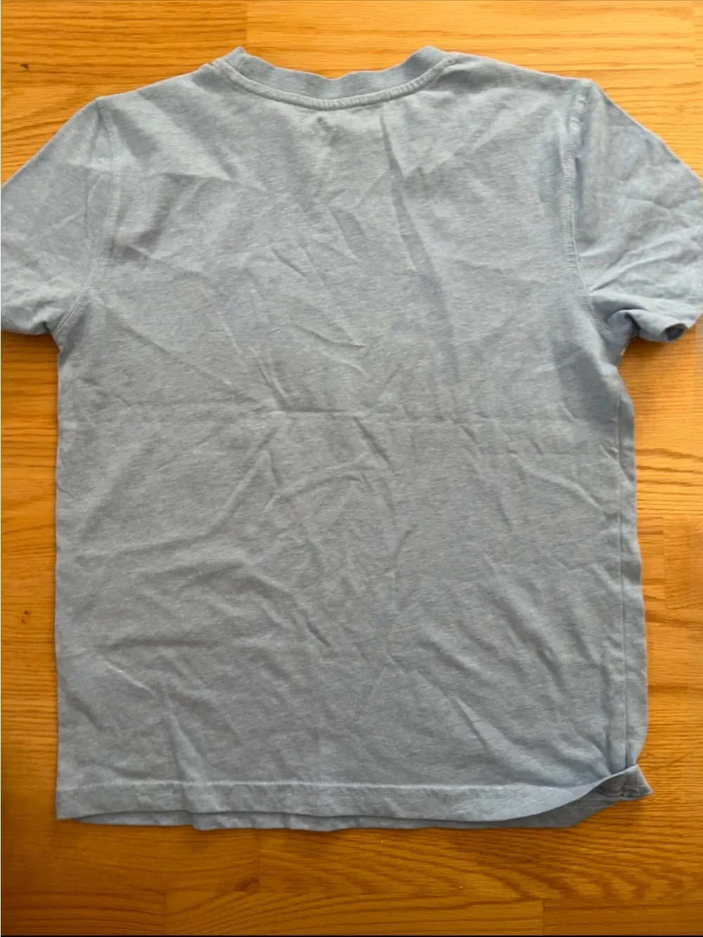 U.S. Polo Assn. Light Blue Short Sleeve Striped Pocket Tee with Yellow Logo - Picture 3 of 3